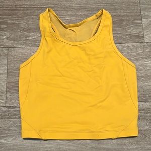 Born Primitive Meshed Up Cropped Sports Bra in mustard size small.